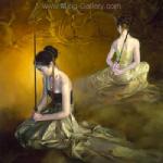 Chinese Magic Ladies painting on canvas PRA0031