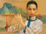 Chinese Music Ladies painting on canvas PRM0020