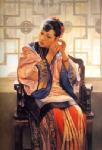  ,  PRT0009 OilonCanvas Painting of Oriental Lady for Sale