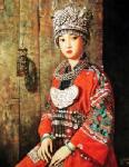  ,  PRT0022 OilonCanvas Painting of Oriental Lady for Sale