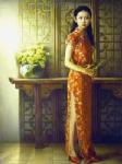 Traditional Chinese Ladies painting on canvas PRT0047