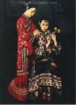 Traditional Chinese Ladies painting on canvas PRT0053