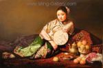  ,  PRT0054 OilonCanvas Painting of Oriental Lady for Sale