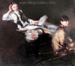 Traditional Chinese Ladies painting on canvas PRT0062