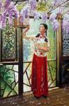  ,  PRT0084 OilonCanvas Painting of Oriental Lady for Sale