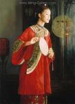 Traditional Chinese Ladies painting on canvas PRT0093