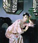  ,  PRT0094 OilonCanvas Painting of Oriental Lady for Sale