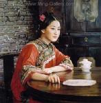  ,  PRT0095 OilonCanvas Painting of Oriental Lady for Sale