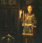 Traditional Chinese Ladies painting on canvas PRT0102
