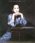 Traditional Chinese Ladies painting on canvas PRT0143