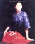 Traditional Chinese Ladies painting on canvas PRT0144