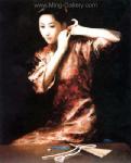 Traditional Chinese Ladies painting on canvas PRT0147