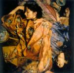 Traditional Chinese Ladies painting on canvas PRT0162