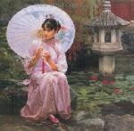  ,  PRT0172 OilonCanvas Painting of Oriental Lady for Sale