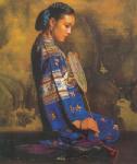 Traditional Chinese Ladies painting on canvas PRT0175