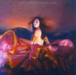  ,  PRT0198 OilonCanvas Painting of Oriental Lady for Sale