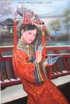 Traditional Chinese Ladies painting on canvas PRT0200