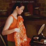 Traditional Chinese Ladies painting on canvas PRT0207