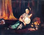  ,  PRT0225 OilonCanvas Painting of Oriental Lady for Sale