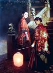 Chinese Lantern Ladies painting on canvas PRX0033