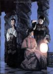 Chinese Lantern Ladies painting on canvas PRX0034