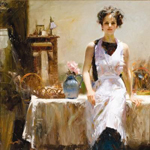 Pino Daeni replica painting Pino31