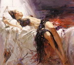 Pino Daeni replica painting Pino8