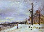  Sisley,  SIS0024 Alfred Sisley Impressionist Art Reproduction Painting