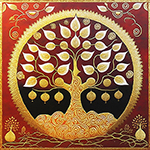 Thai Bodhi Tree painting on canvas TBO0004