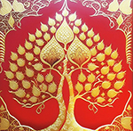 Thai Bodhi Tree painting on canvas TBO0007