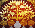 Thai Bodhi Tree painting on canvas TBO0008
