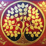 Thai Bodhi Tree painting on canvas TBO0009