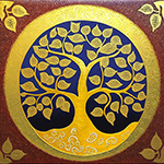 Thai Bodhi Tree painting on canvas TBO0012