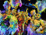 Thai Dancing Ladyboy Cabaret painting on canvas TDM0003