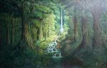 Tropical Landscape painting on canvas TLS0001