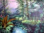 Tropical Landscape painting on canvas TLS0006
