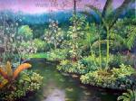 Tropical Landscape painting on canvas TLS0007