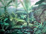 Tropical Landscape painting on canvas TLS0008