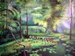 Tropical Landscape painting on canvas TLS0009