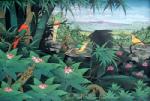 Tropical Landscape painting on canvas TLS0023