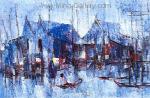 Thai Village painting on canvas TPM0002