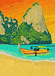 Krabi painting on canvas TPP0001