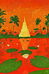 Sukothai painting on canvas TPP0003