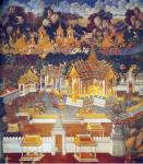 Thai Traditional painting on canvas TPT0008