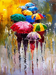 Thai Rainy Season painting on canvas TSM0003