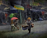 Thai Rainy Season painting on canvas TSM0010