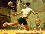 Thai Sports Takraw painting on canvas TSP002