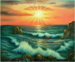  ,  TSS0032 Tropical Seascape Oil Painting for Sale