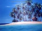 Tropical Seascape painting on canvas TSS0040