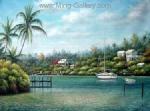  ,  TSS0063 Tropical Seascape Oil Painting for Sale